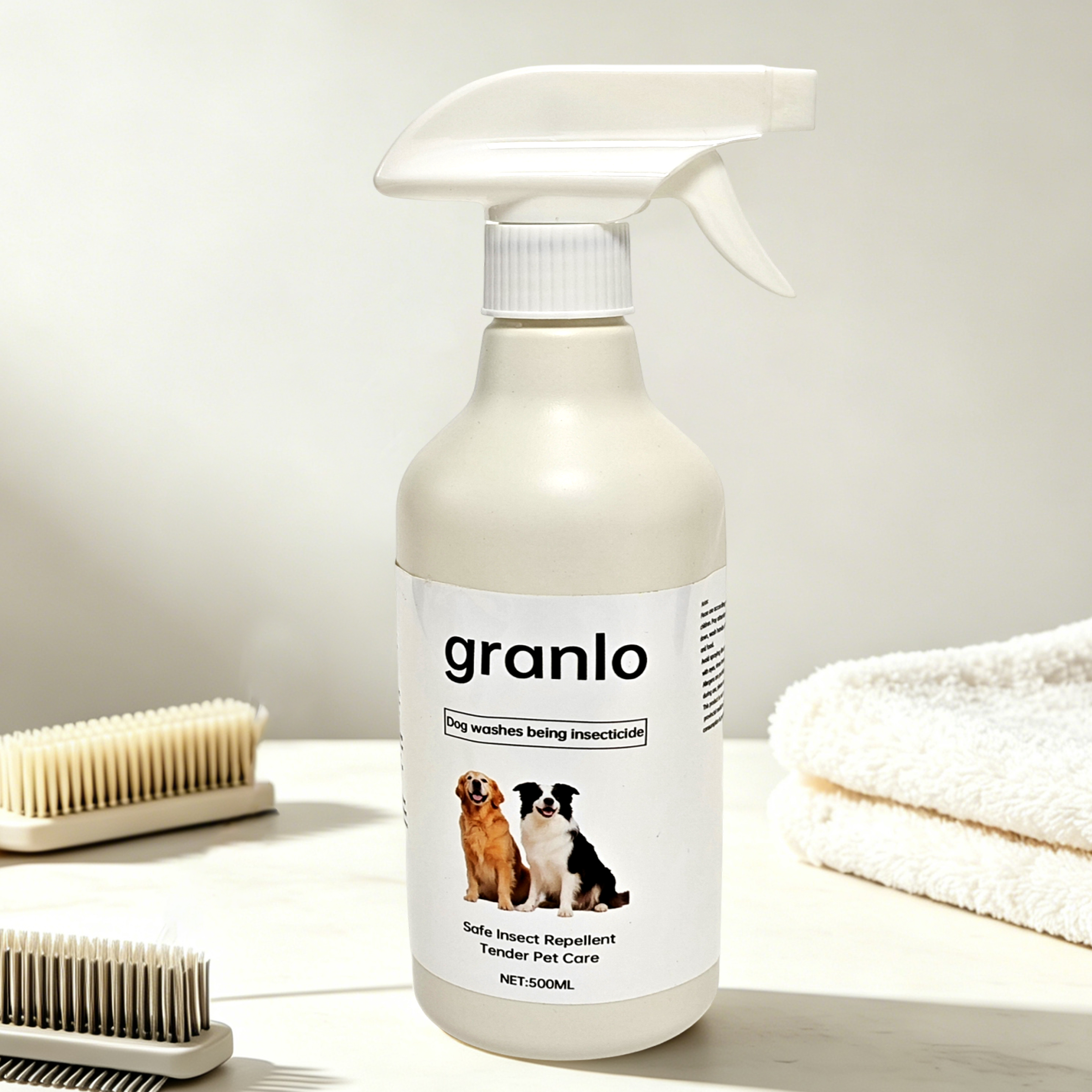 granlo Dog washes being insecticide, 500ml Pet-Friendly Bug & Flea Repellent